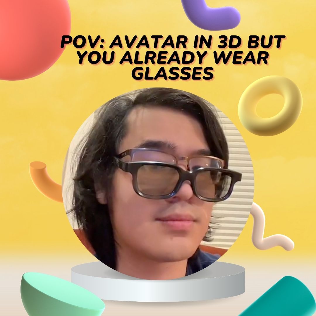 Model wearing Magnewear magnetic clip on glasses for 3D and everyday use