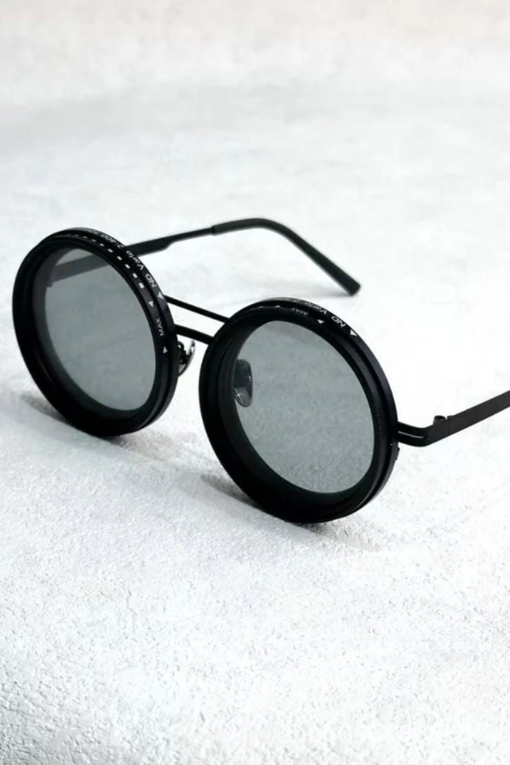 Adjustable shade glasses with UV protection and glare reduction for stylish outdoor